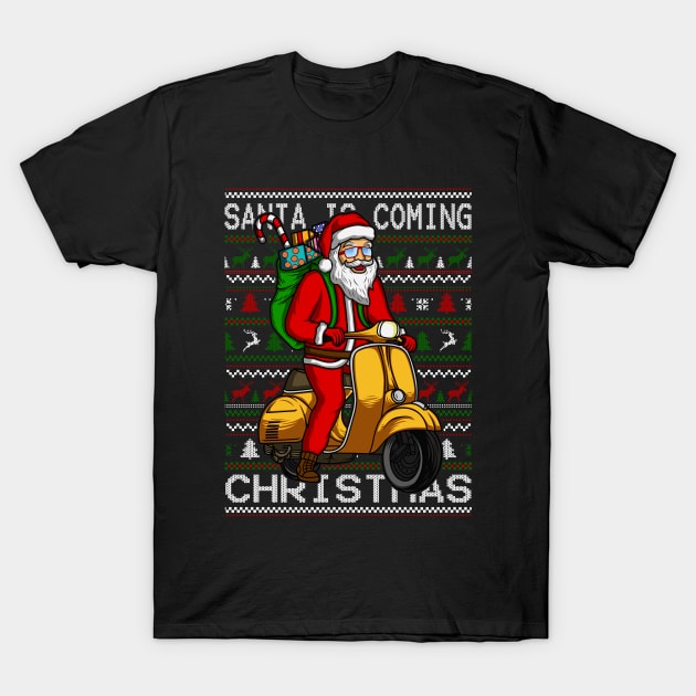 SANTA IS COMING T-Shirt by canzyartstudio